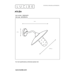 Kinkiet ARUBA Ø 30 cm 1xE27 IP44 Rust Brown 11870/01/97 Lucide - zdjęcie dodatkowe 2